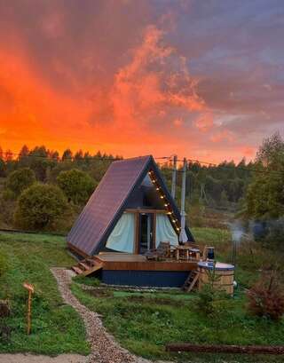 Отель  Фито-Отель Лаванда Дорохи A-FRAME «МАЛИНА» С КУПЕЛЬЮ-2